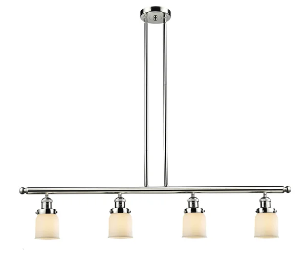 Innovations Lighting-Small Bell 4 Light Island Light-214-PN-S-G51