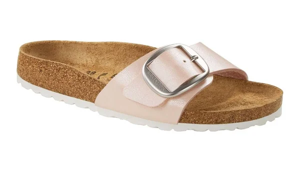 Birkenstock Madrid Buckle Pink Womens Slide Sandals 1018768 in Size 39