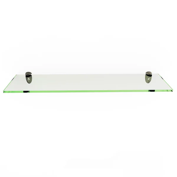Rectangle Floating Glass Shelf Kit 10x22 x 24x22 Clear Tempered Glass