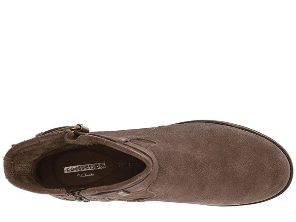 Women's Clarks Marana Amber Ankle Boot, Size: 6, Taupe Suede