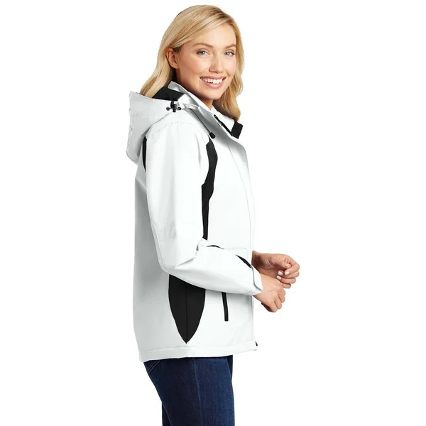 Port Authority L304 Ladies All-Season II Jacket - White/Black - L