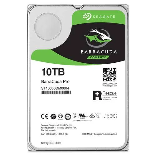Seagate 10TB Barracuda Pro 7200 RPM SATA III 3.5x22 Internal HDD Retail 3.5