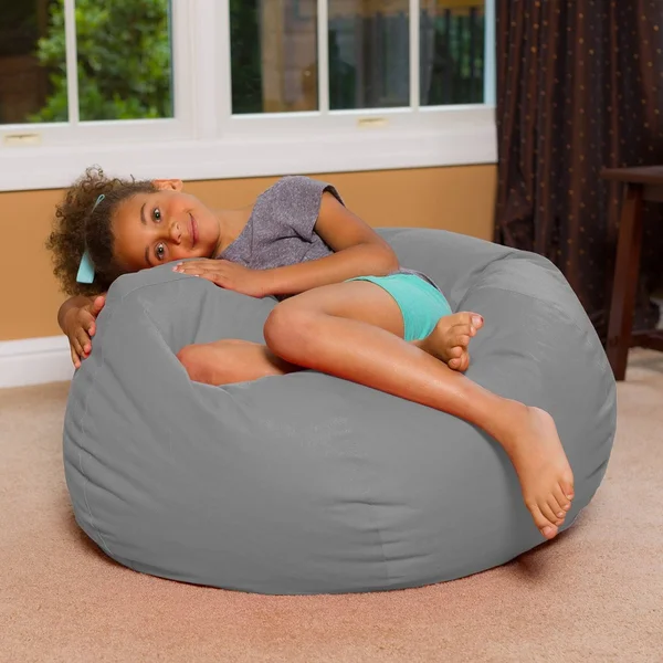 Posh Creations Bean Bag Chair for Kids - Teens, and Adults Includes Removable An