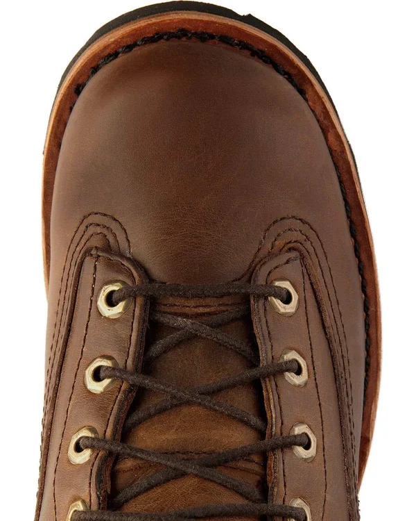 Chippewa 8 Bay Apache Insulated Waterproof Steel Toe Logger (Brown) Men's Work Boots