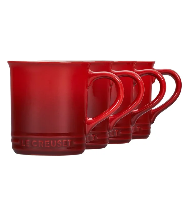 Le Creuset Set of 4 Stoneware Mugs - White