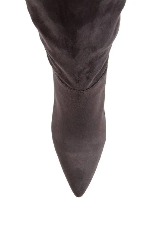 Journee Collection Women's Extra Wide Calf Vellia Boot - Gray