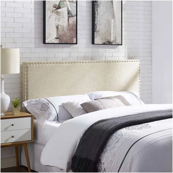 Modway Phoebe Queen Upholstered Fabric Headboard - Beige