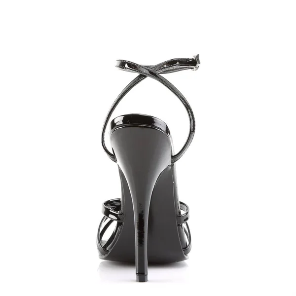 Devious - Domina-108 7, Silver Metallic PU