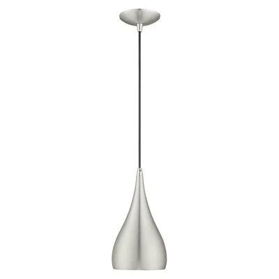 Abree 1 - Light Single Teardrop Pendant Finish: Brushed Aluminum