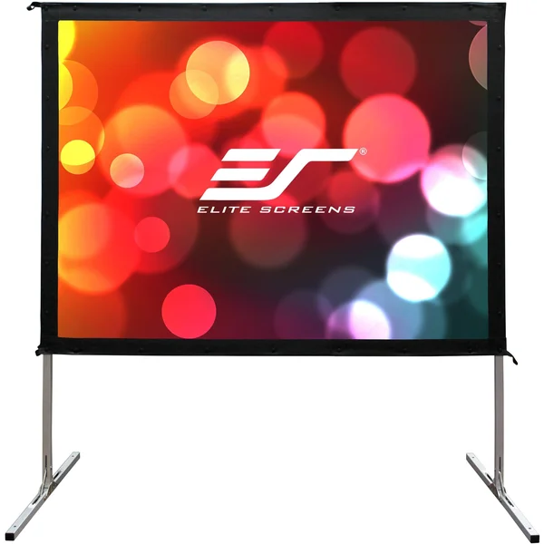 Elite Screens Yard Master 2 Series OMS100HR2 Rear Projection Screen with Legs - Silver