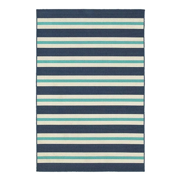 Oriental Weavers Meridian 5701B 3&7x22 x 5&6x22 Blue Area Rug