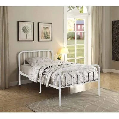 Magdalena Twin Platform Bed Viv + Rae Bed Frame Color: White