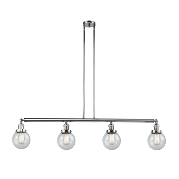 Innovations 214-PC-G204-6-LED Polished Chrome Beacon 4 Light Island Light