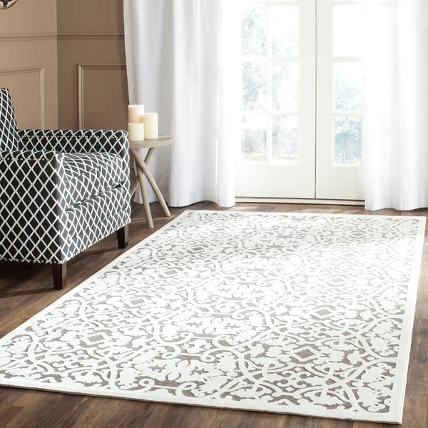 Safavieh Paradise Rug PAR636 Ivory - Dark Grey, 4& x 6&