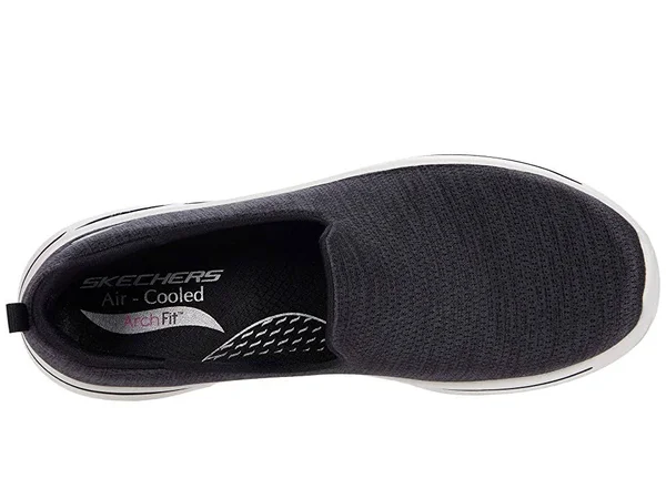 Skechers GOwalk Arch Fit - Unlimited Time Black/White - Size 6.5