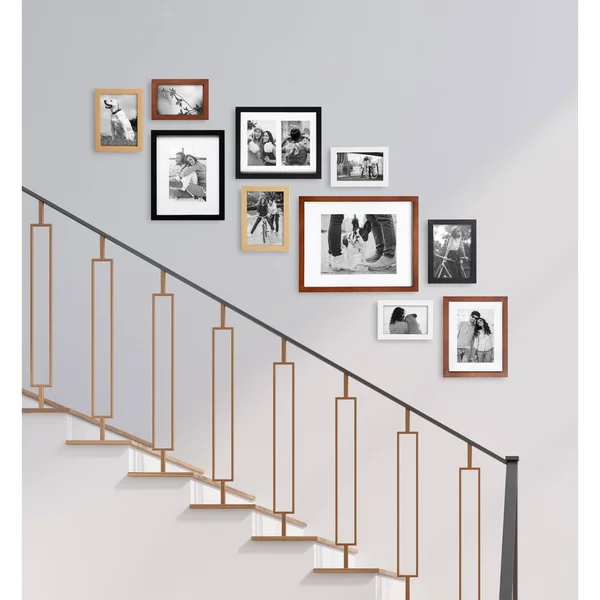 Kate and Laurel Gallery Multi/Gold Picture Frames (Set of 10)