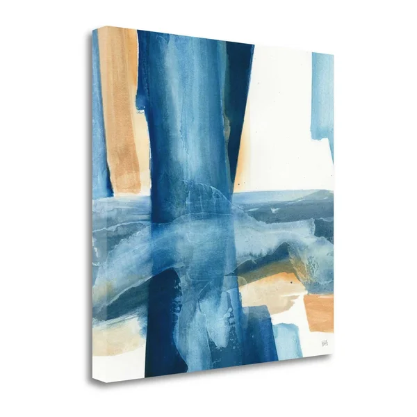 Tangletown Fine Art 'Indigo V' Print on Canvas - Blue