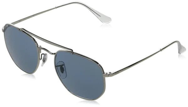 Ray Ban RB3648 The Marshal Sunglasses - 003/56 Silver/Azure Mirror Blue