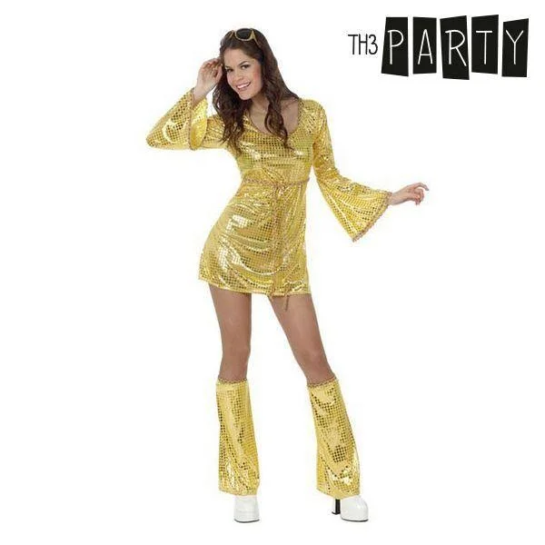 Costume for Adults Disco Golden (2 Pcs) XL