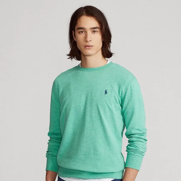 Polo Ralph Lauren Men's Crew Neck Pullover - Resort Green Heather
