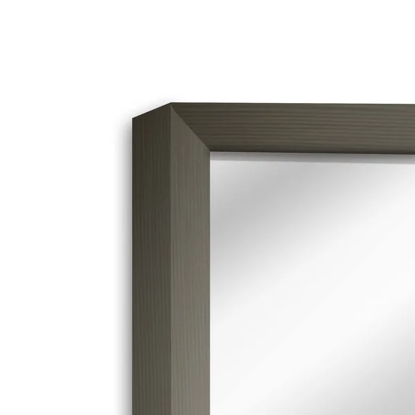 Stupell Industries Beckett Rectangular Grey Framed Mirror - 11 x 14