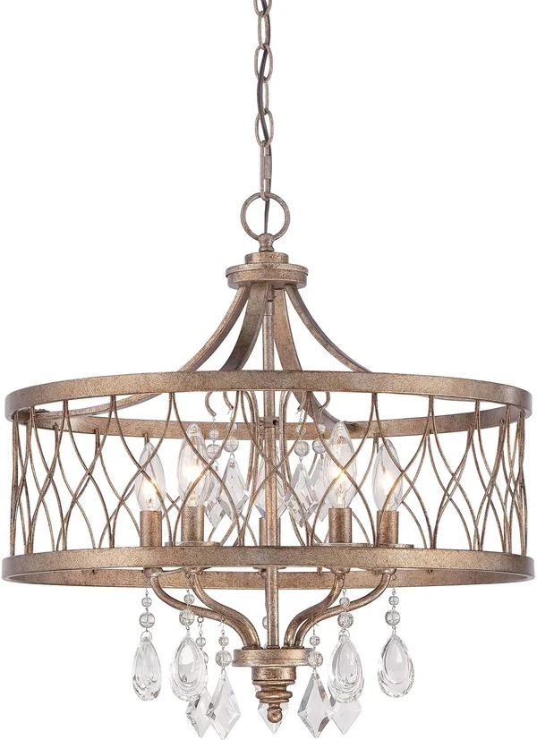 Minka Lavery West Liberty 5 Light Chandelier - Olympus Gold 4404-581