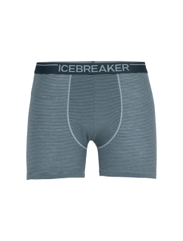 Icebreaker Anatomica Boxers - Men's Gravel, L