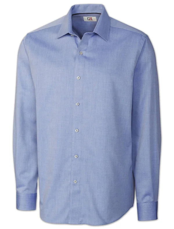 Cutter & Buck Men's Big-Tall Epic Easy Care Mini Herringbone Shirt