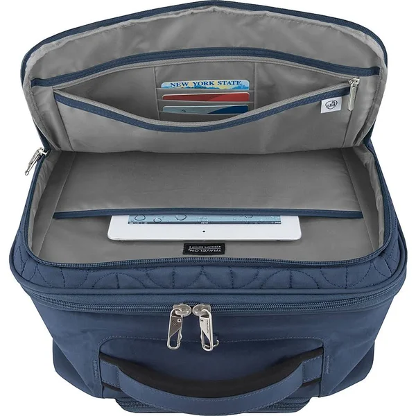 Travelon Anti-Theft Quilted Wheeled Underseat Bag with RFID