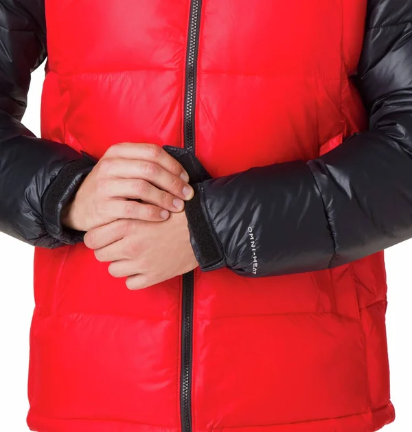 Columbia Pike Lake Hooded Jacket Mountain Red Black
