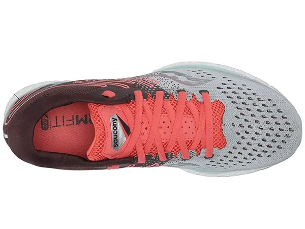 Saucony Freedom 3 Sky Grey/Coral - Women's, Size: 5.5