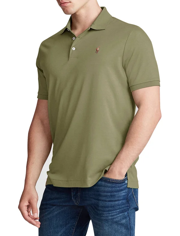 Polo Ralph Lauren Big Tall Classic-Fit Soft Cotton Short-Sleeve Polo Shirt - XLT