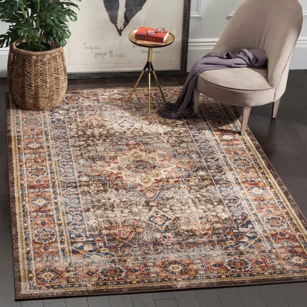 Safavieh Bijar Brown/Rust 6 ft. 7 in. x 6 ft. 7 in. Square Area Rug