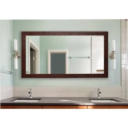 Loon Peak Rustic Dark Walnut Accent Mirror