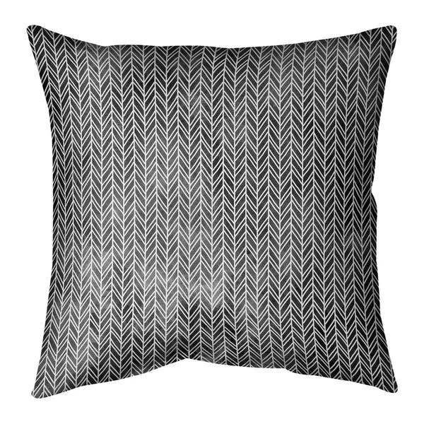 Porch & den Agaard Herringbone Pattern Throw Pillow - 18 x 18 - Blue & Purple - Faux Suede