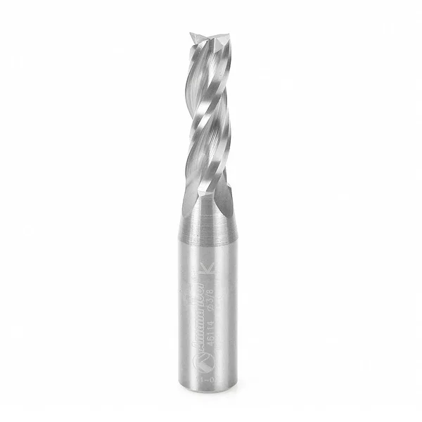 Amana 46114 CNC Spiral Plunge 3/8 D x 1-1/4 CH x 1/2 Shank x 3x22 Up-Cut - 3-Flute