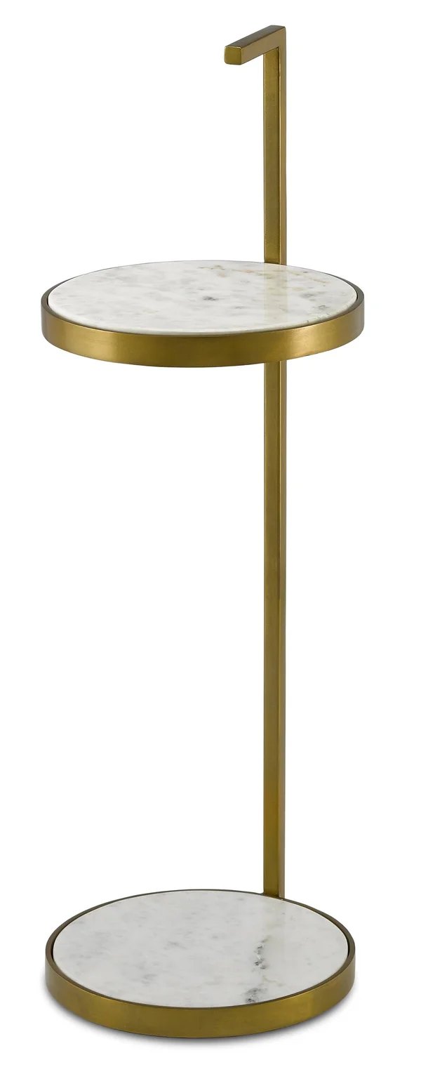 Currey & Company Silas Marble Drinks Table