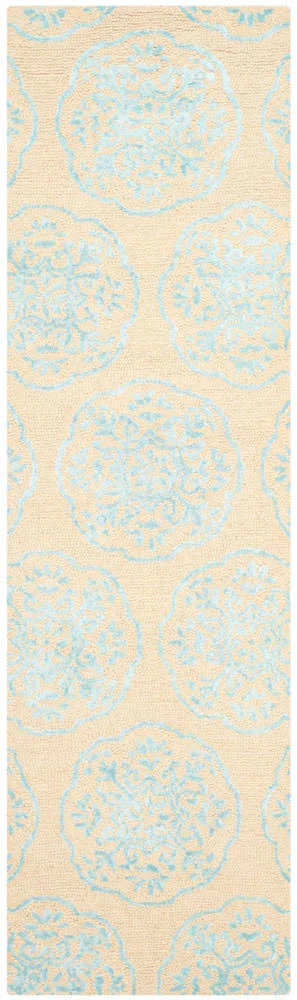 Safavieh Bella BEL711C Beige - Turquoise Rug 2&3x22 x 8& Runner