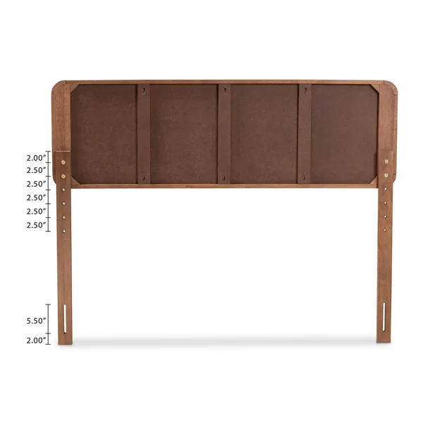 Baxton Studio Zenon Walnut Brown Wood King Platform Bed