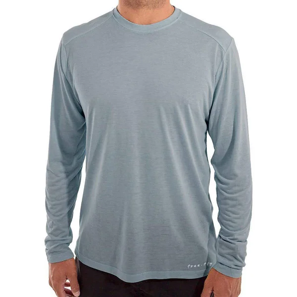 Free Fly Men's Bamboo Lightweight Long Sleeve - Blue Steel