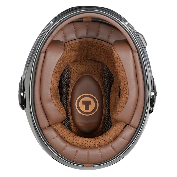 Torc T-1 Retro Full Face Helmet - Gold Metallic