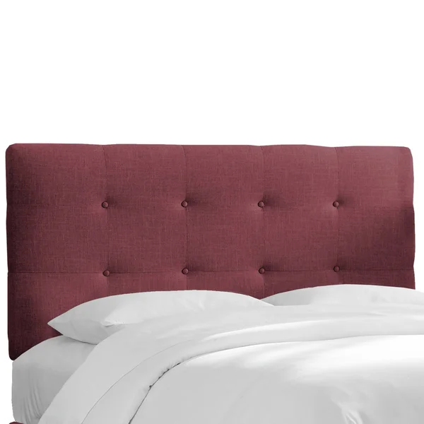 Full Dolce Headboard Wine Linen - Cloth & Co.