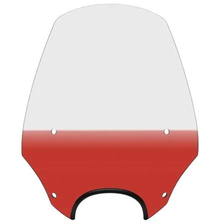 Memphis Shades Mep5287 El Paso Sportshield Windshield (9in. Cutout) - 19in. - Gradient Burnt Orange - Size: 19 in