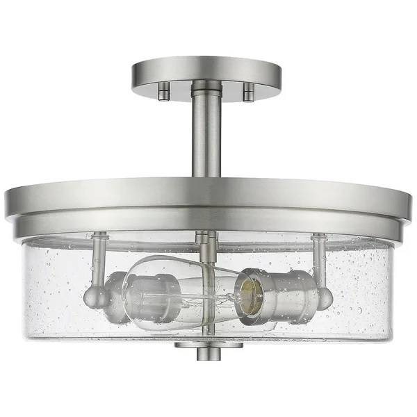 Z-Lite 464SF-BN Bohin - 2 Light Semi-Flush Mount Brushed Nickel