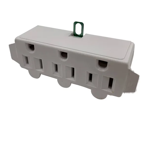 Ace Grounded Triple Outlet Adapter White 15 Amps 125 Volts 1 Pk