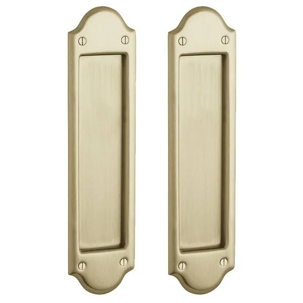 Baldwin Boulder Pocket Door Passage Set Pull Vintage Brass