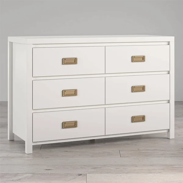 Kids' 6 Drawer Monarch Hill Haven Dresser - White - Little Seeds