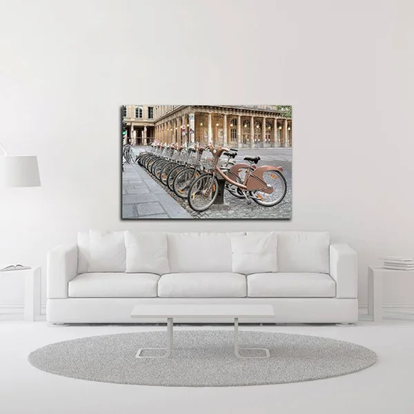 18x22 x 27x22 Paris Cycles 1 by Alan Blaustein Print on Canvas