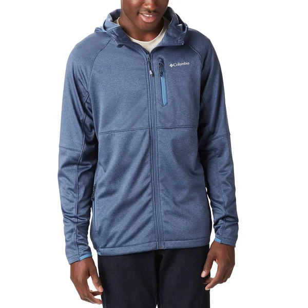 Columbia Men's Outdoor Elements Hooded Full Zip - Small - Dark Mountain/Scout Blue