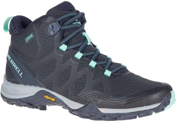 Merrell Womens Boots Siren 3 Mid Gore-Tex Blue, 8.5
